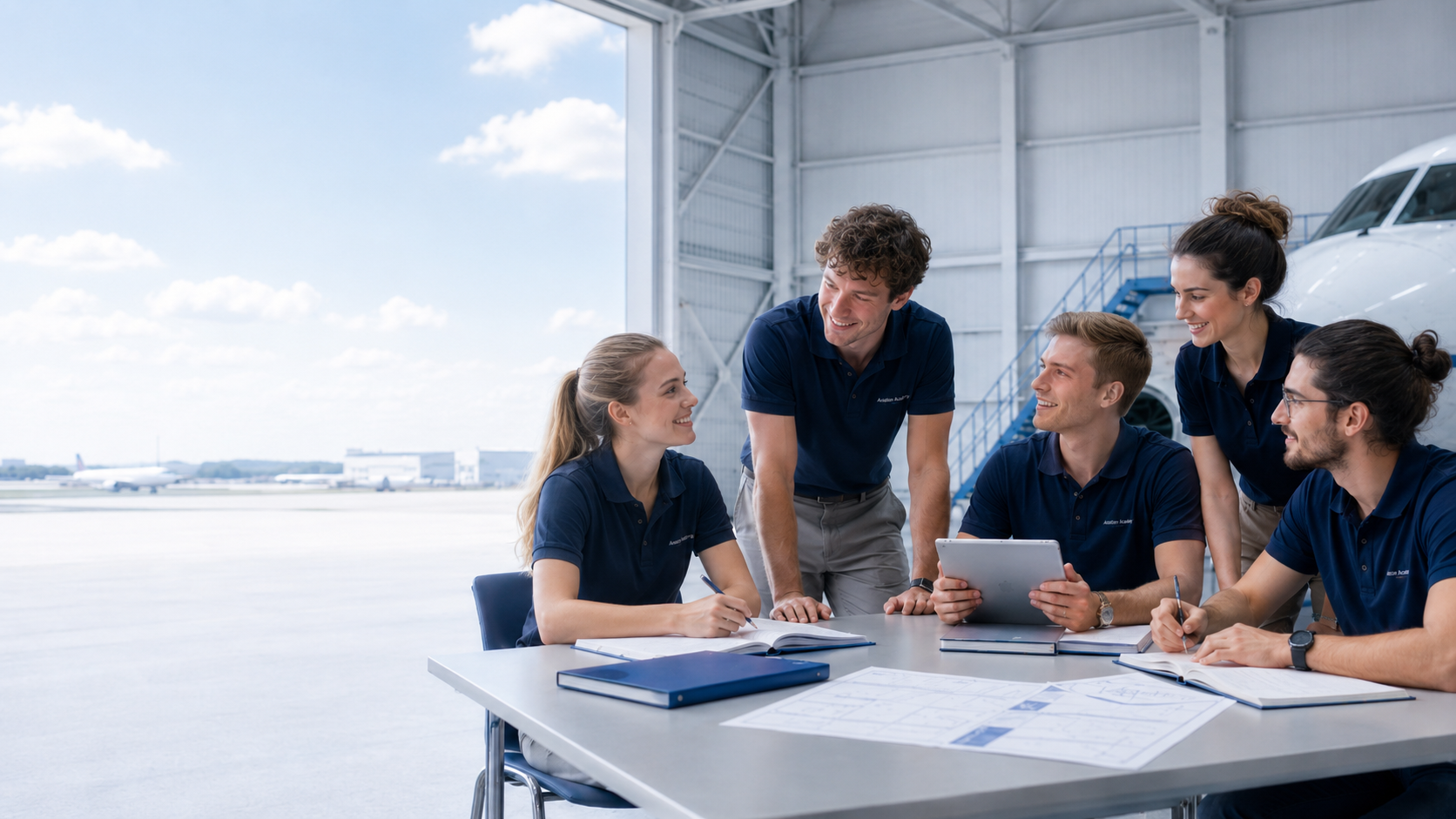 Students at ASB Aviation Academy